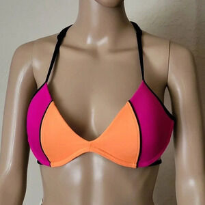 PINK Victoria's Secret multicolor Bikini Top Women's Size Medium A-C Top
